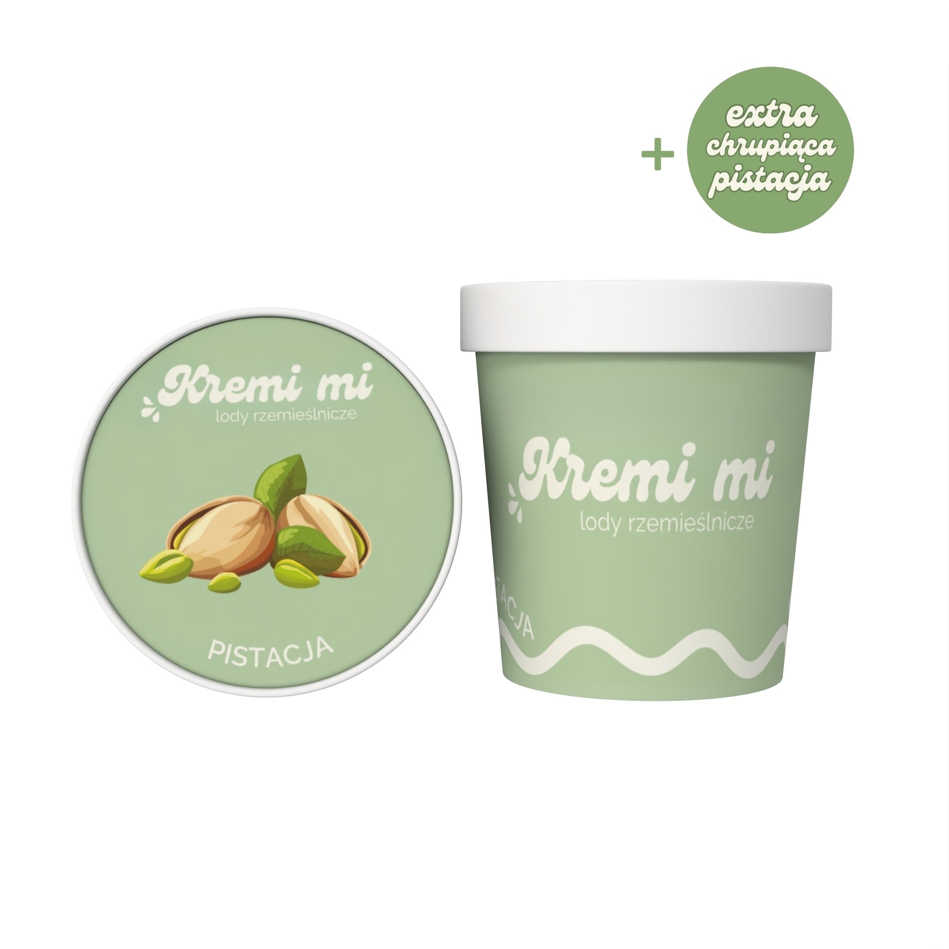 Lody Pistacjowe z Extra Chrupiącą Pistacją