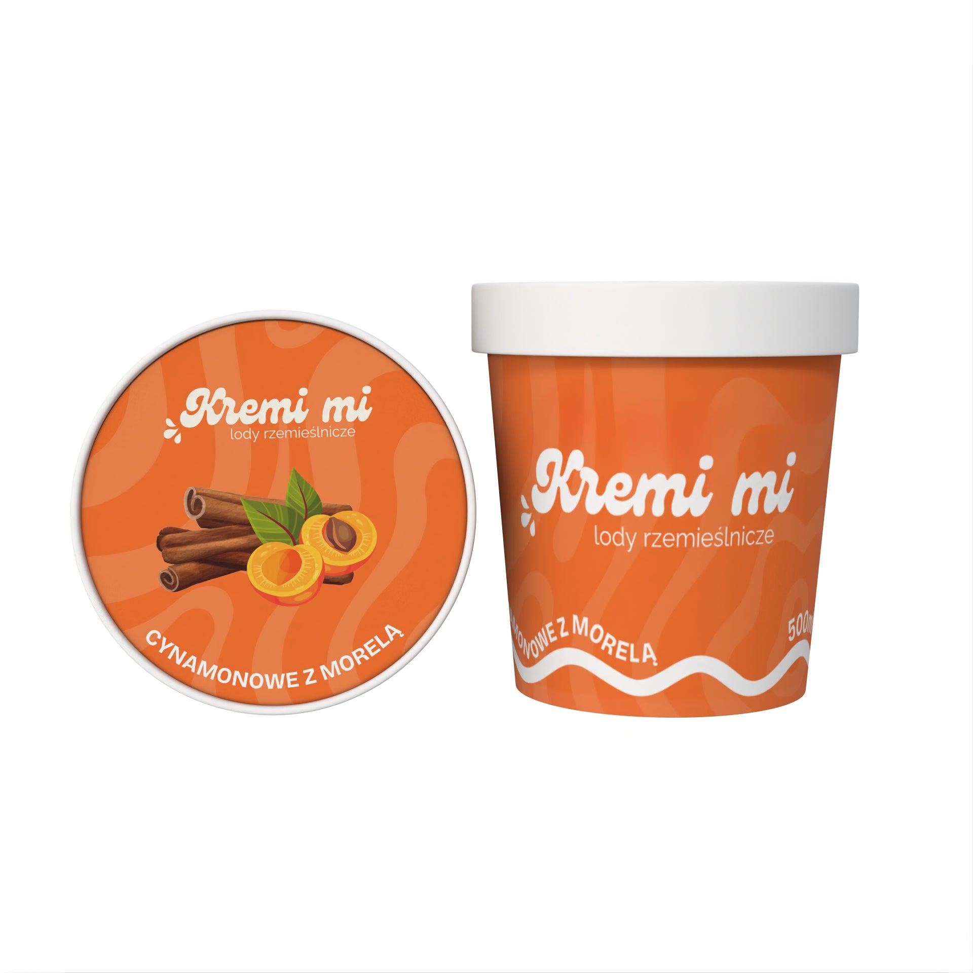 Lody Cynamonowe z Morelą i Kruszonką