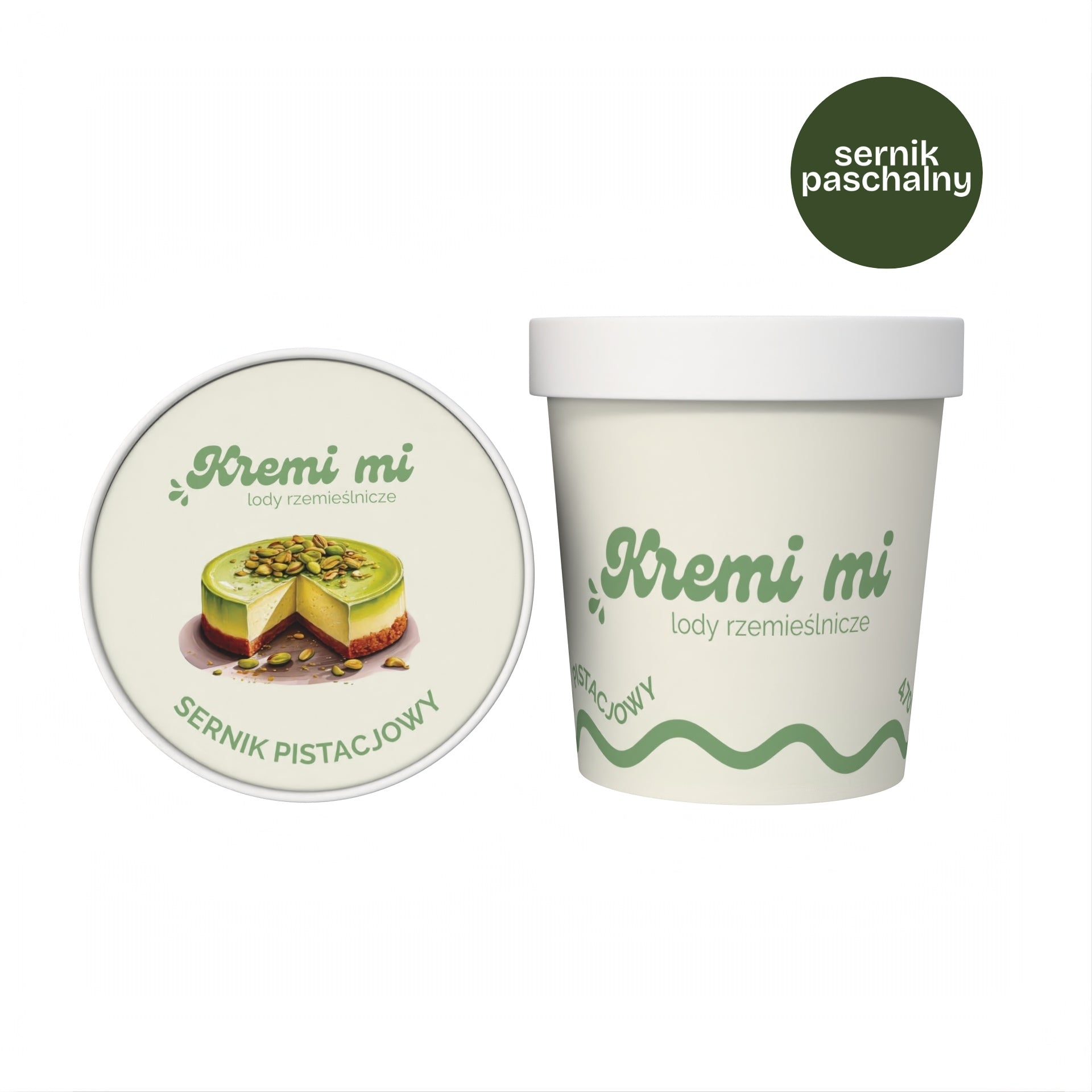 Lody o smaku Wielkanocnego Sernika Paschalnego