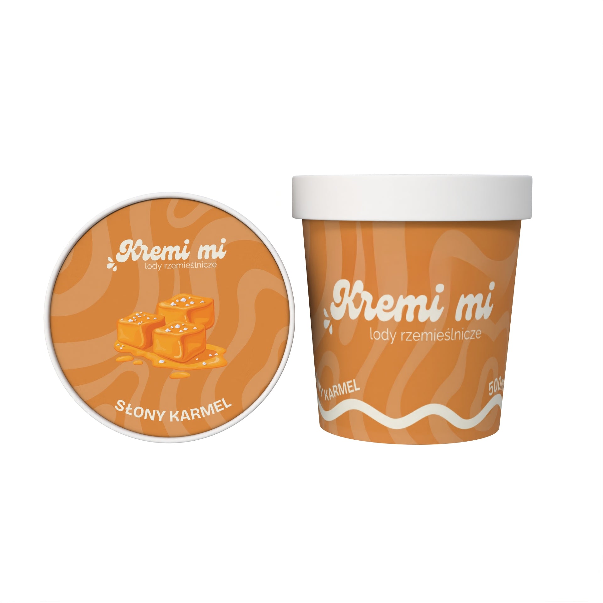 Lody o smaku Słonego Karmelu