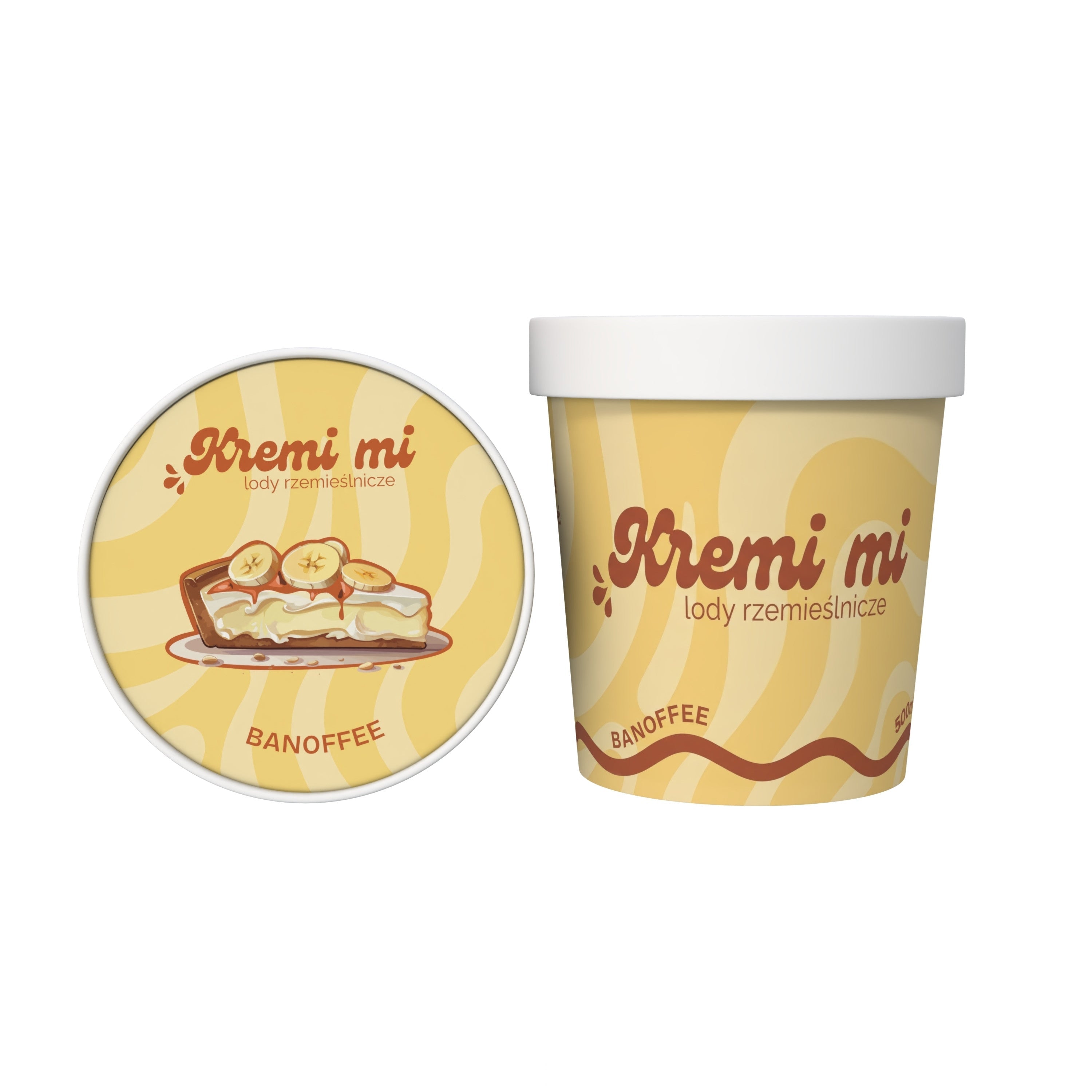 Lody o smaku Banoffee