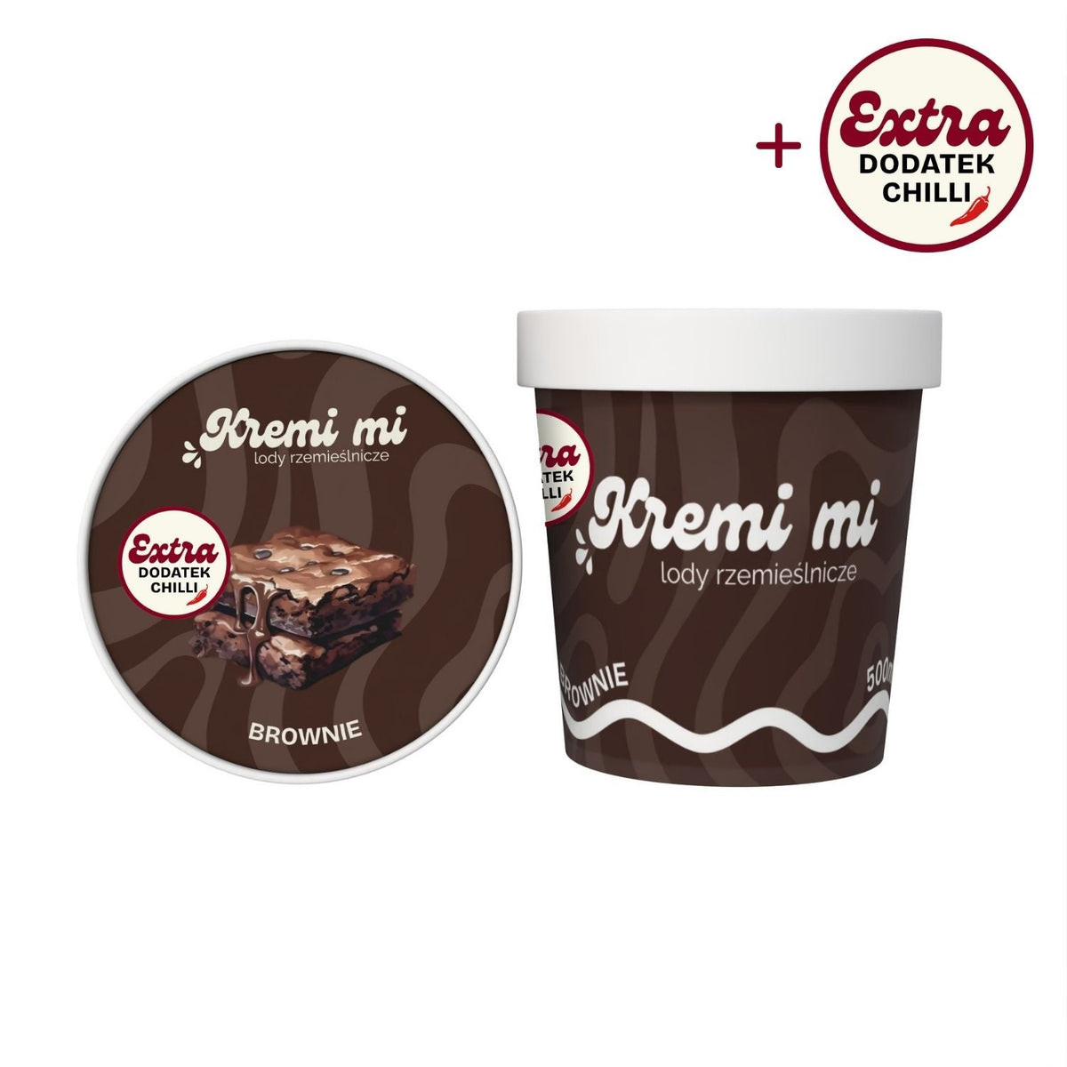 Lody o smaku Brownie z Extra Dodatkiem Chilli