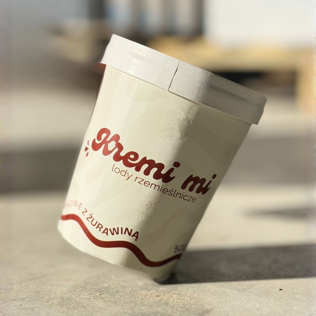 Lody Śmietankowe z Żurawiną