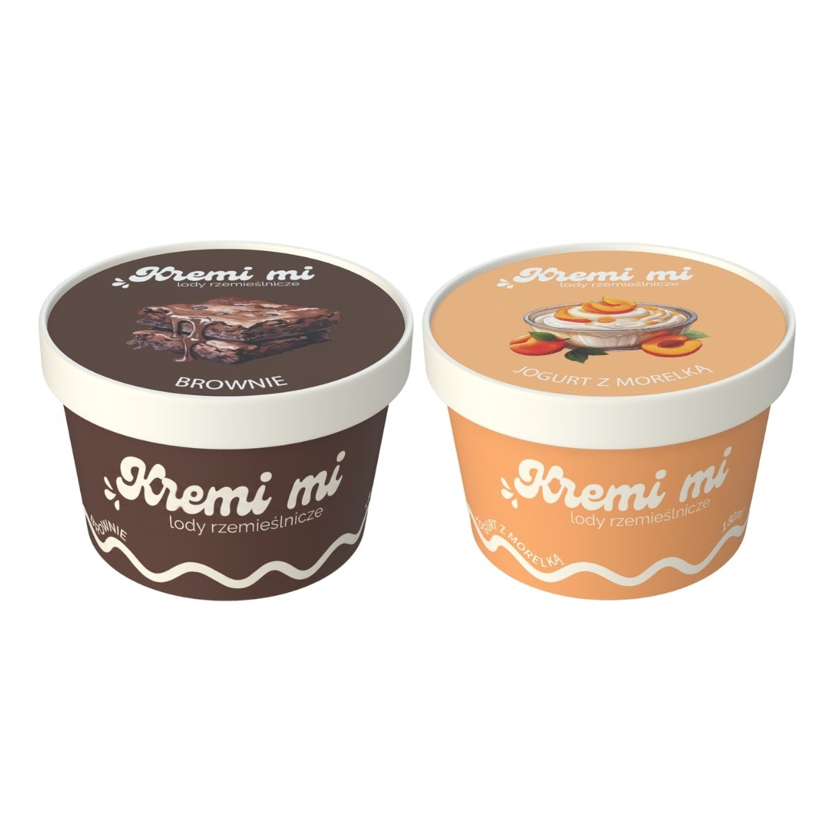 MIX: 1x Brownie + 1x Jogurt z Polewą Morelową