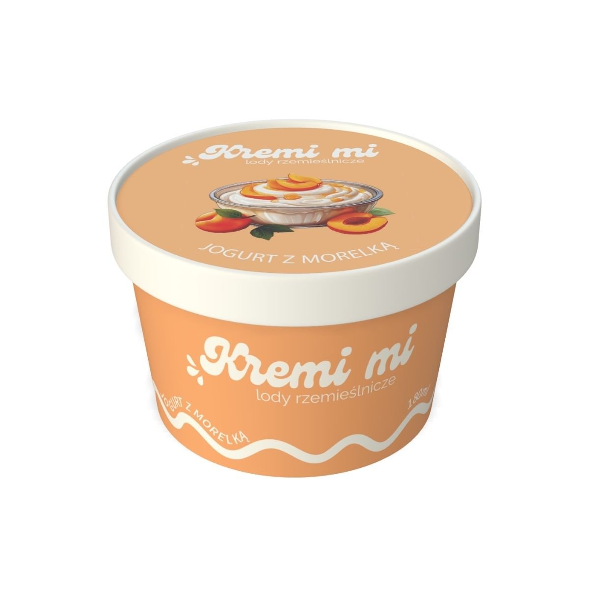 Lody Jogurtowe z Polewą Morelową