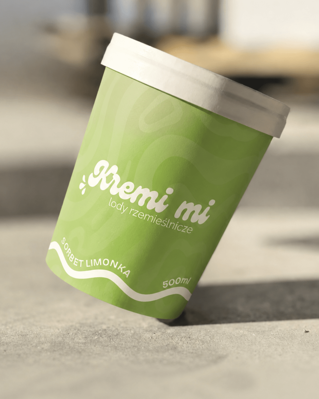 Sorbet Limonkowy - lody rzemieślnicze Kremi mi