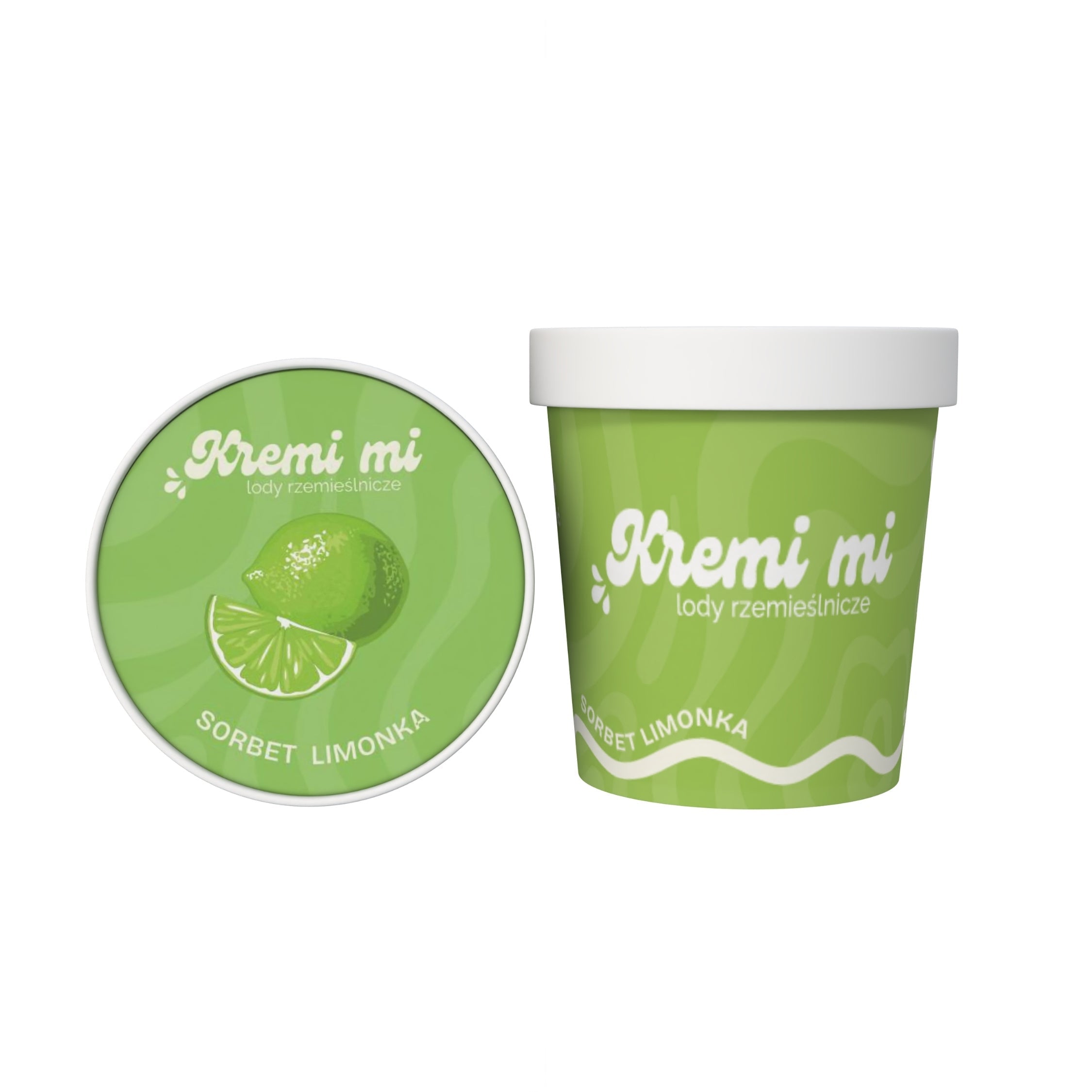 Sorbet Limonkowy - lody rzemieślnicze Kremi mi