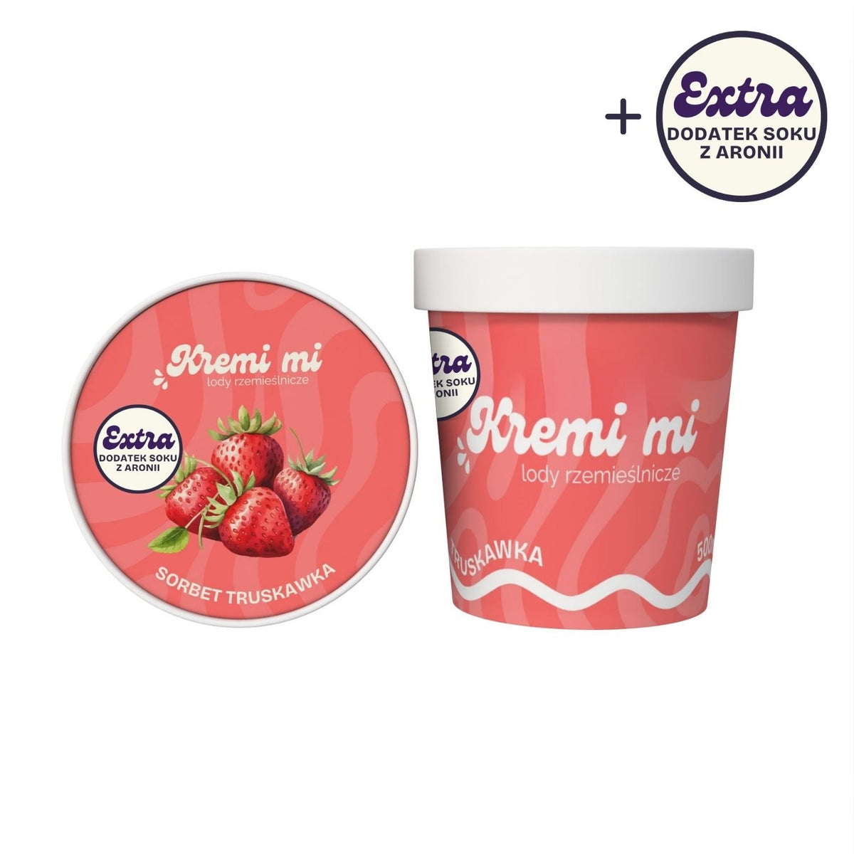 Sorbet Truskawkowy z Extra Aronią